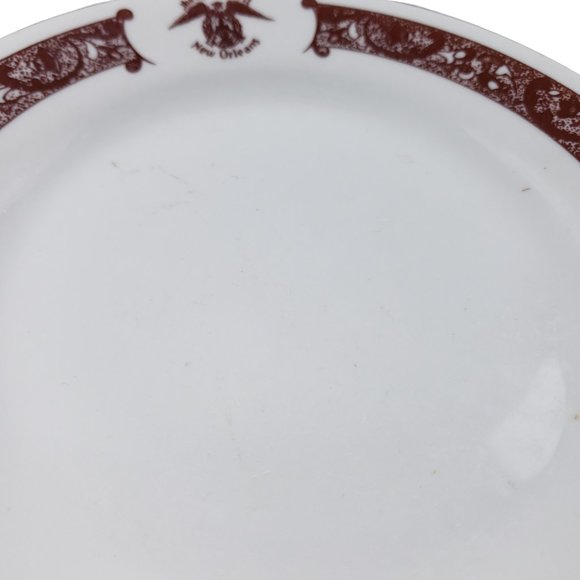 The Roosevelt Hotel Bread Plate Shenango China Vintage New Orleans USA - Picture 7 of 10